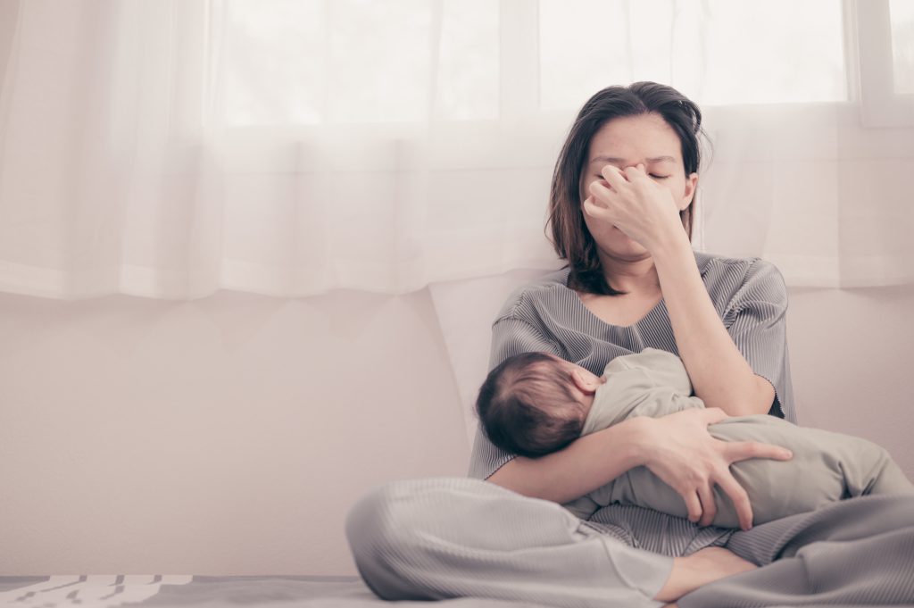 a mom dealing with postpartum depression