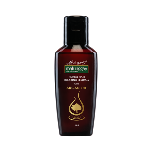 Moringa-O2 Hair Relaxing Serum++ with Argan Oil Bottle