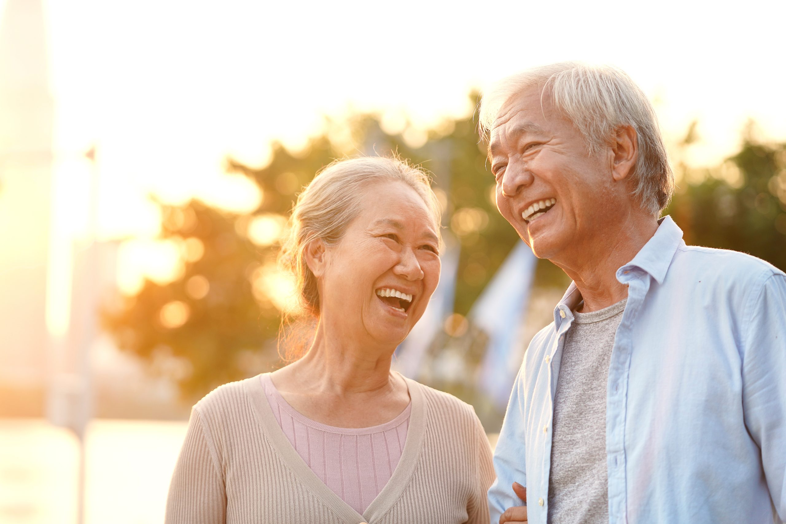grandparents laughing