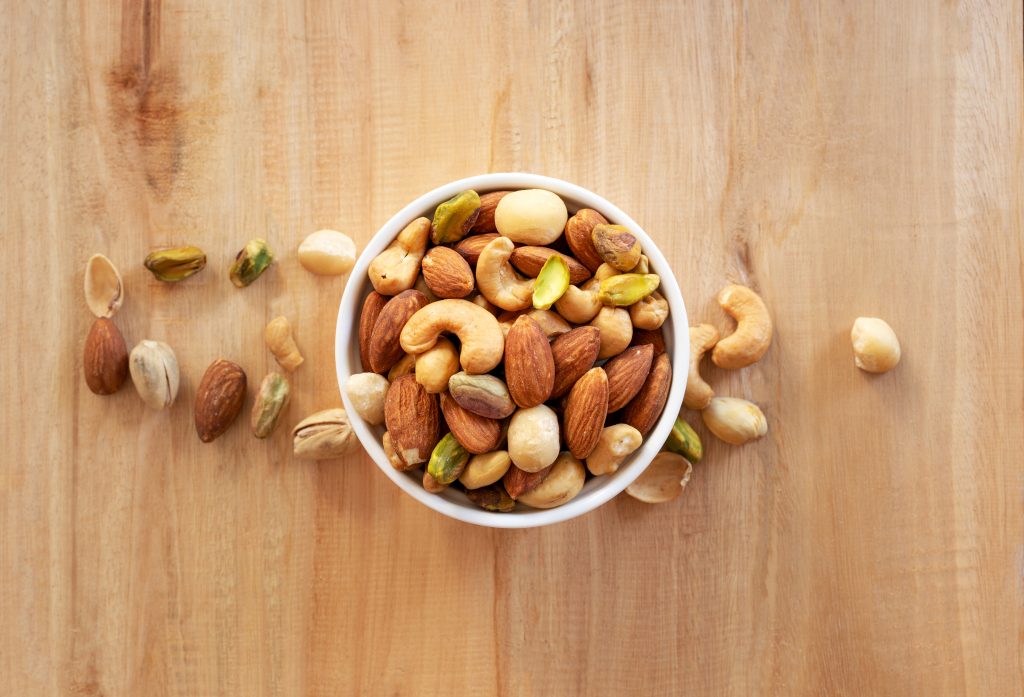 cashews and almonds