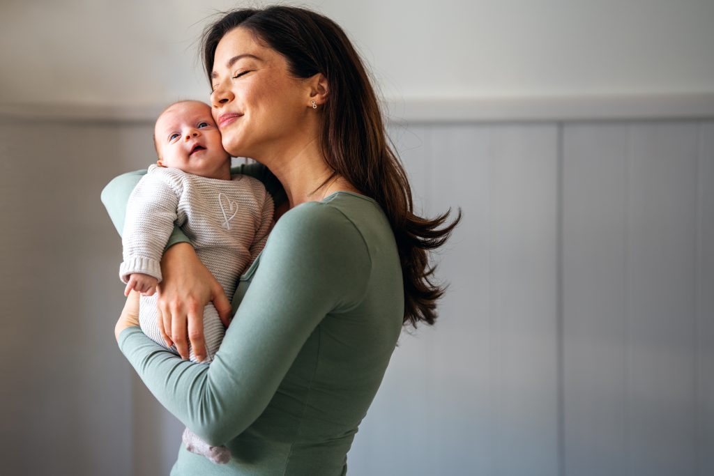 a mother and son